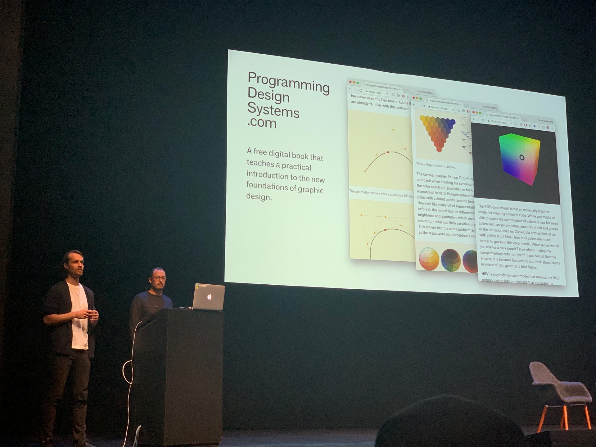 Rune and Martín presenting at Clarity 2018 in San Francisco.