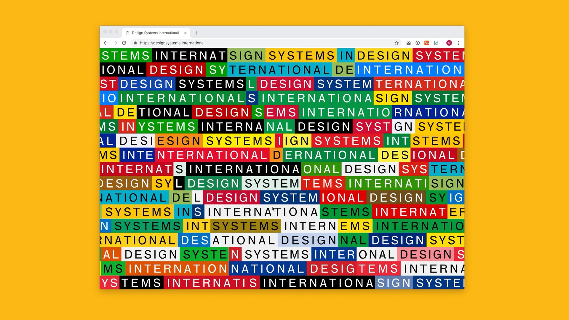Screenshot of Design Systems international's (first) website.