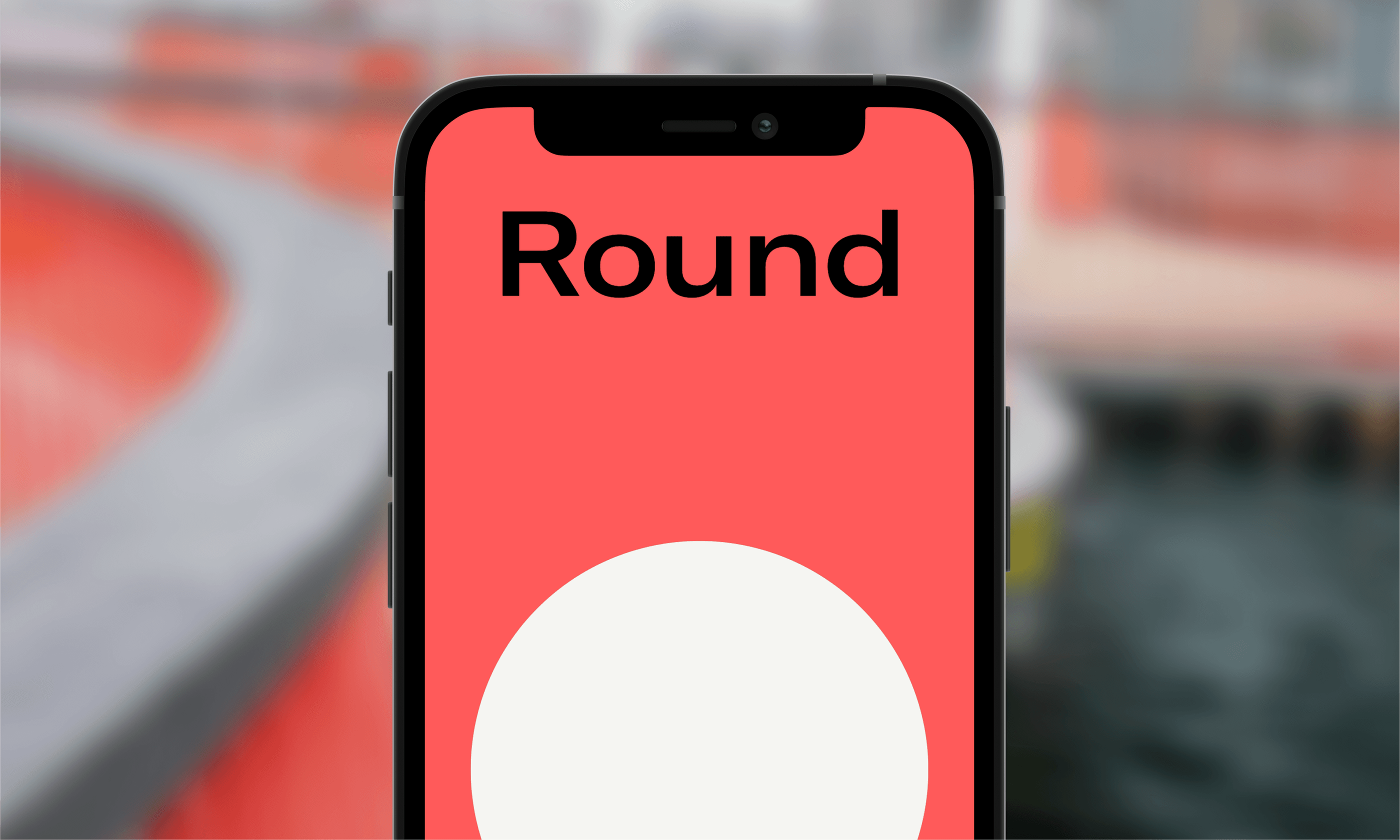 First screen of the round website