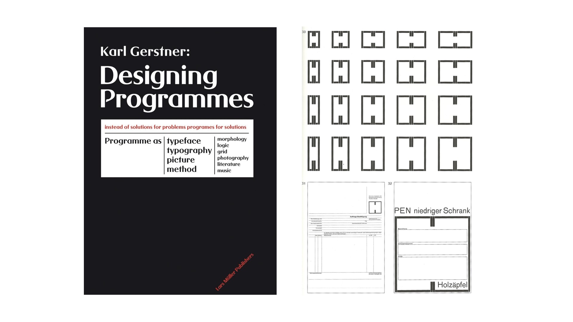 Two other examples of graphic design rule books.