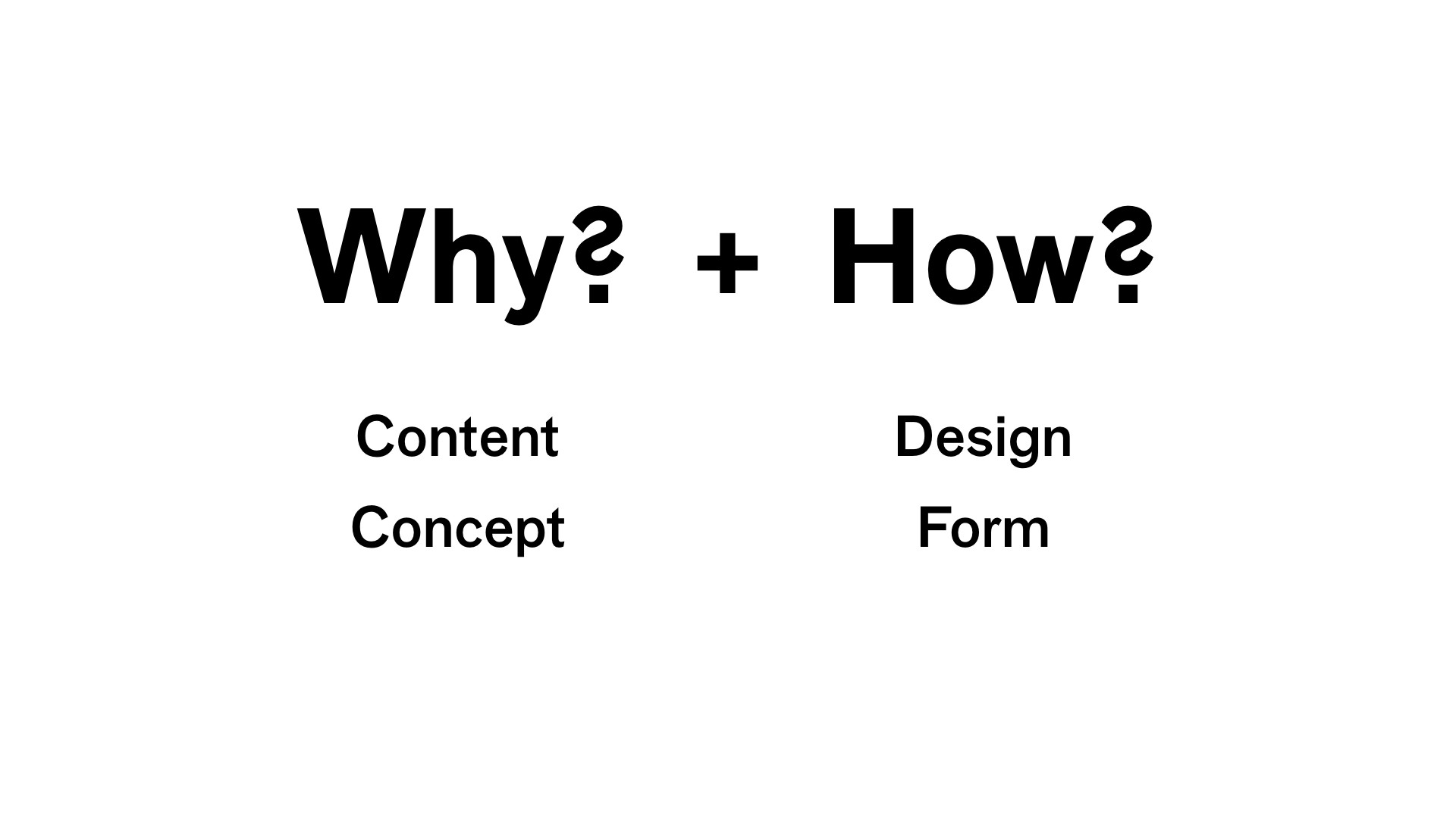 Cover slide that writes Why? and How?.