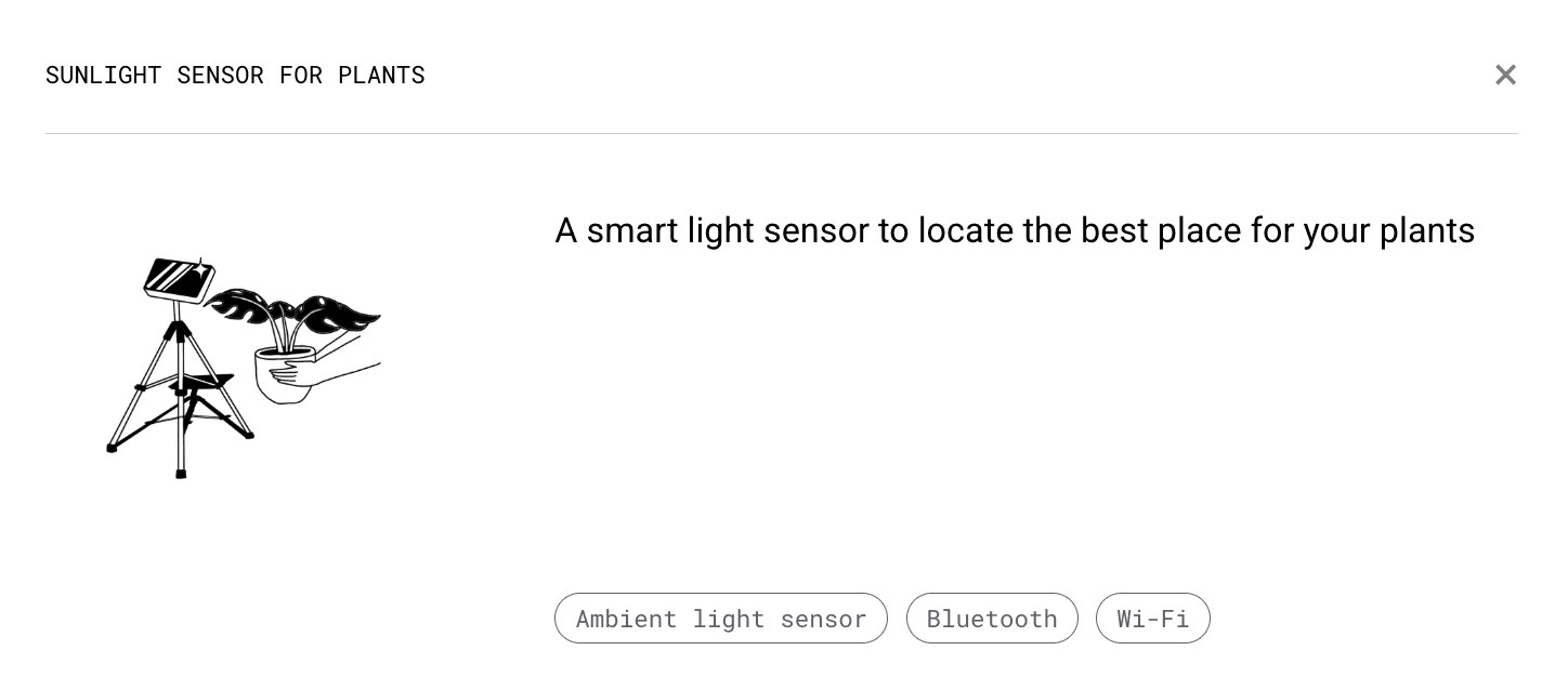 sunlight sensor for plants