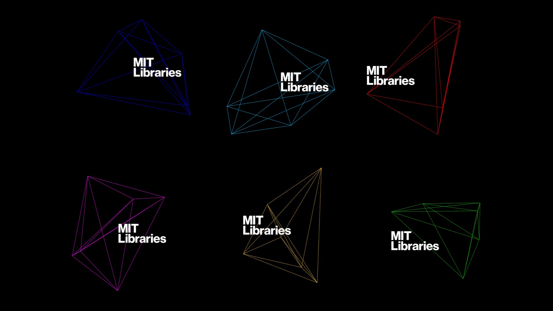 Six variations of MIT logos.